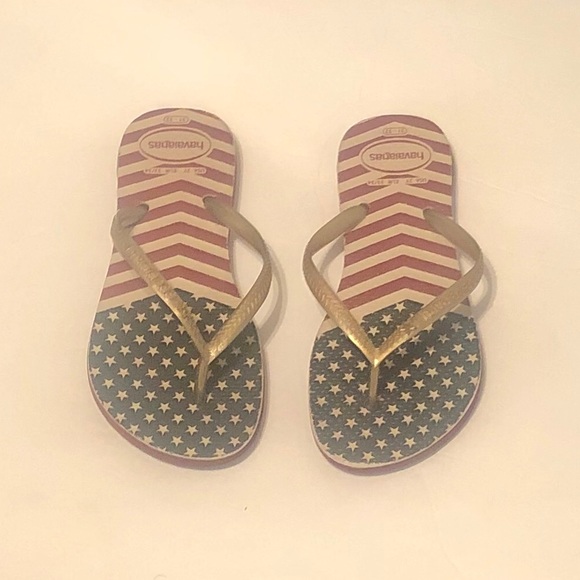 Women's Rare‎ Brazilian Flip Flops “The Real Ones” Size 2Y - Picture 1 of 5